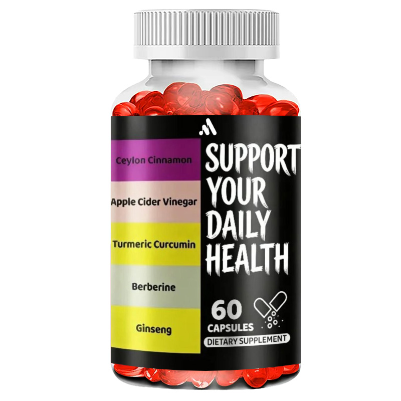 Turmeric Curcumin Capsule - แคปซูลน้ำส้มสายชูหมักแอปเปิ้ลผสมขมิ้น, คูร์คูมิน, อบเชยซีลอน, เบอร์เบอรีน, สารสกัดจากโสม -