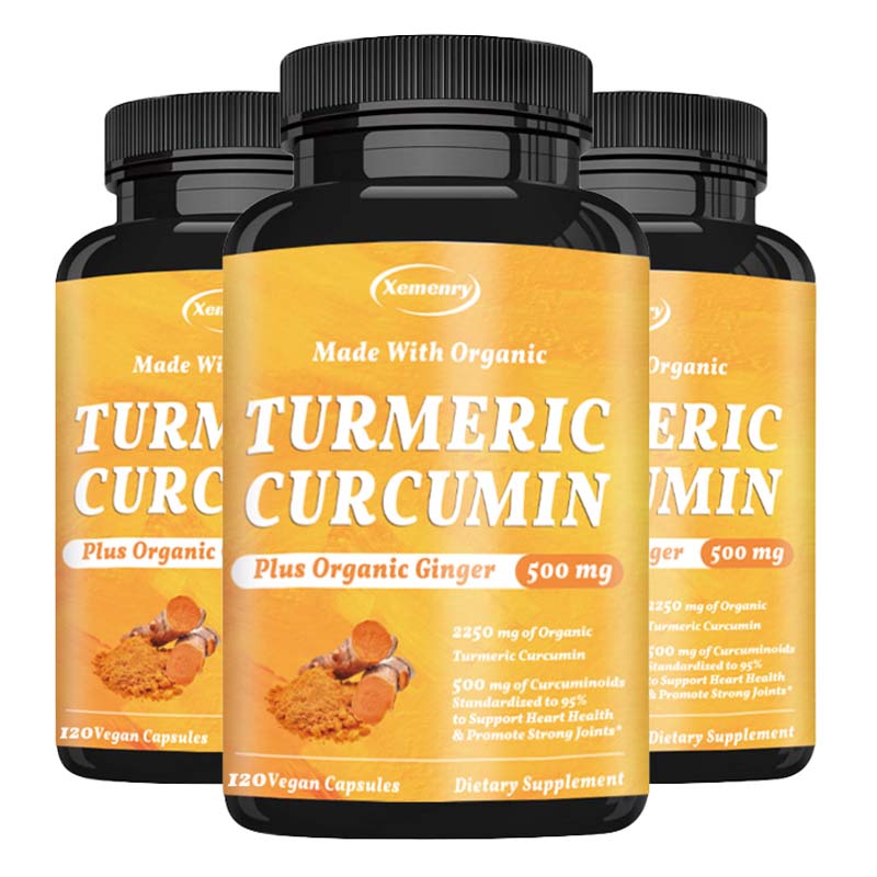 Turmeric Curcumin Capsule - ขมิ้นเคอร์คูมินผสมพริกไทยดำเพื่อการดูดซึมที่ดีที่สุด อาหารเสริมบำรุงข้อต่อที่ดีที่สุดสำหรับผู้ทานมังสวิรัติ