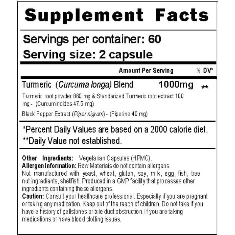 แคปซูลขมิ้นชัน 1000 มก. มีเคอร - Turmeric Curcumin Capsule บทวิจารณ์และราคา
