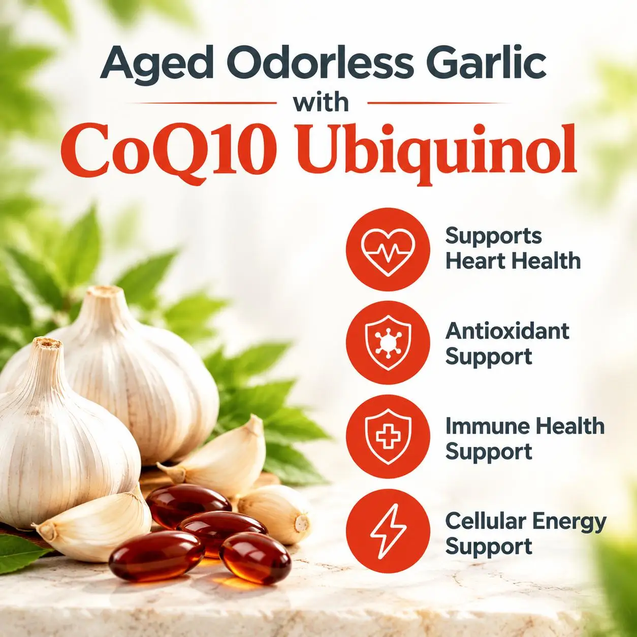 แคปซูลนิ่มกระเทียมบ่ม ไร้กลิ่น - Coq10 Ubiquinol Softgel บทวิจารณ์และราคา